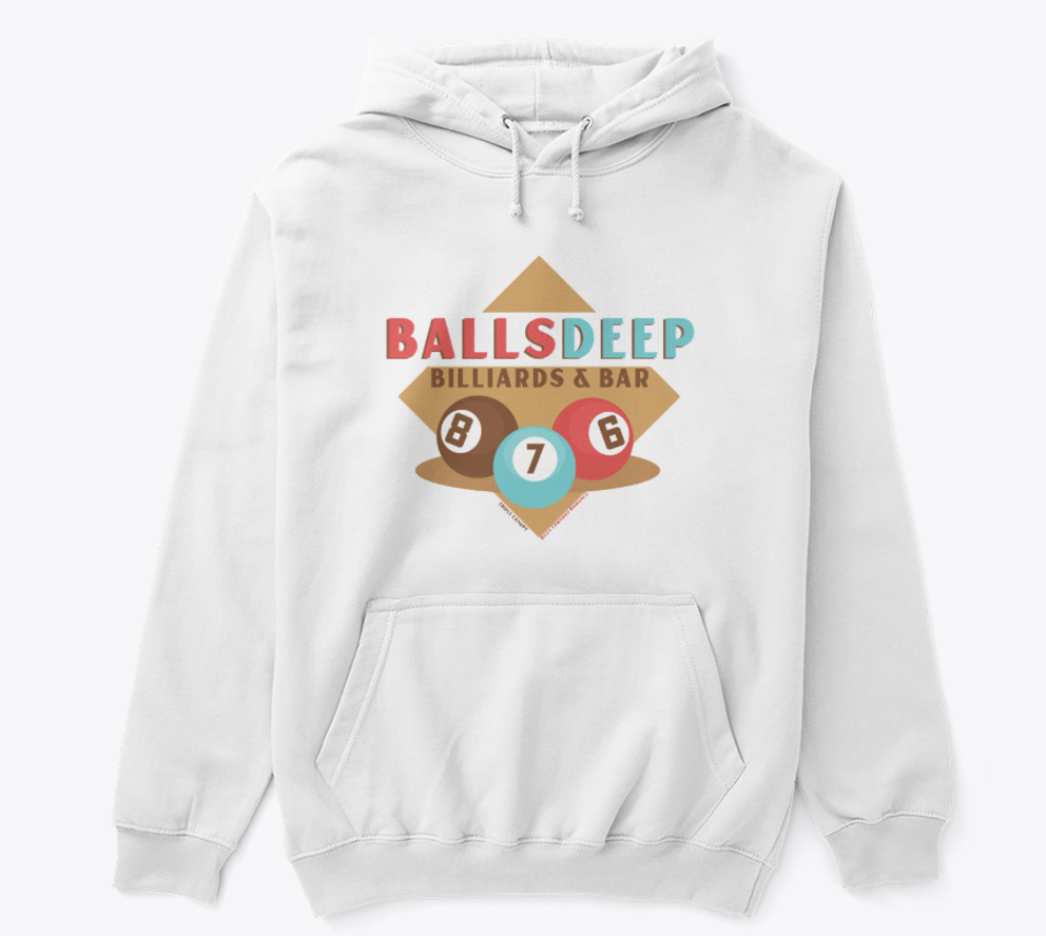Balls Deep Hoodie Color Logo