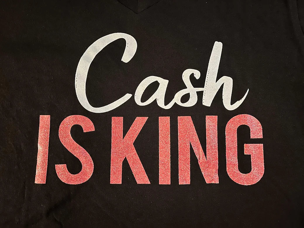 Cash is King (Light Pink Glitter)