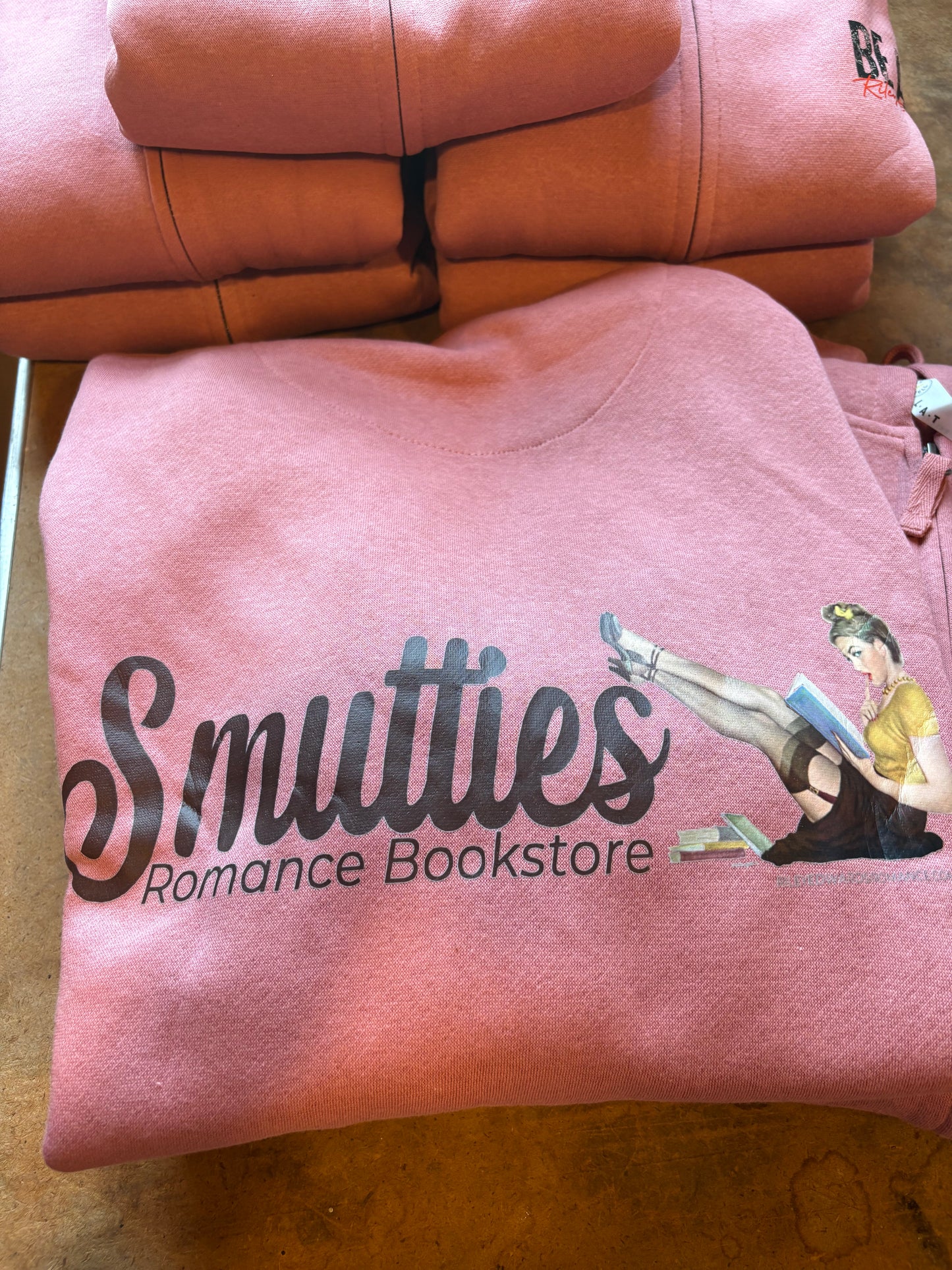 Smutties Zip-up Hoodie Dusty Pink