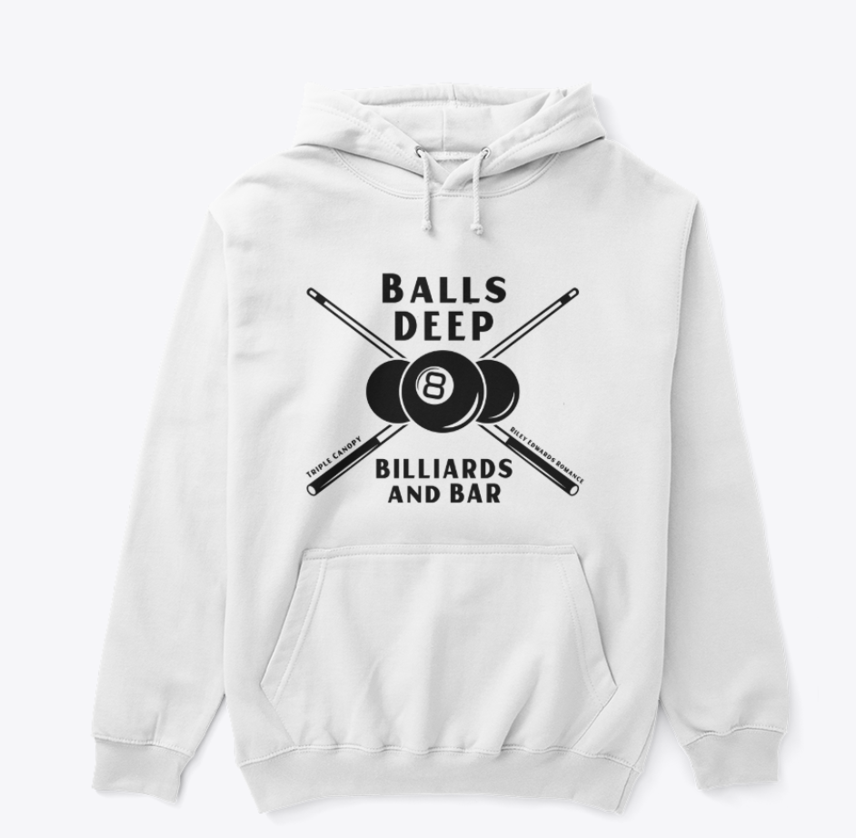 Balls Deep Hoodie Black & White Logo